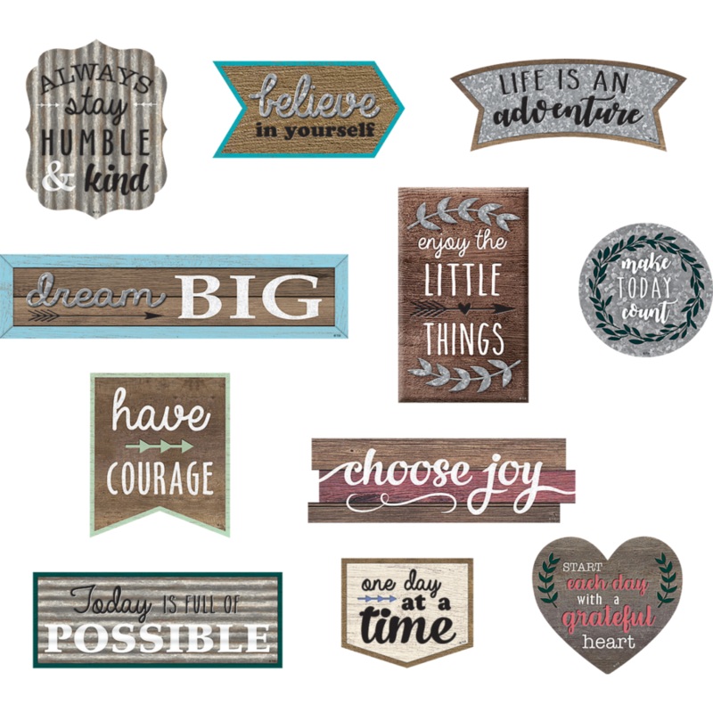 Clingy Thingies: Home Sweet Classroom Positive Sayings Accents(C)