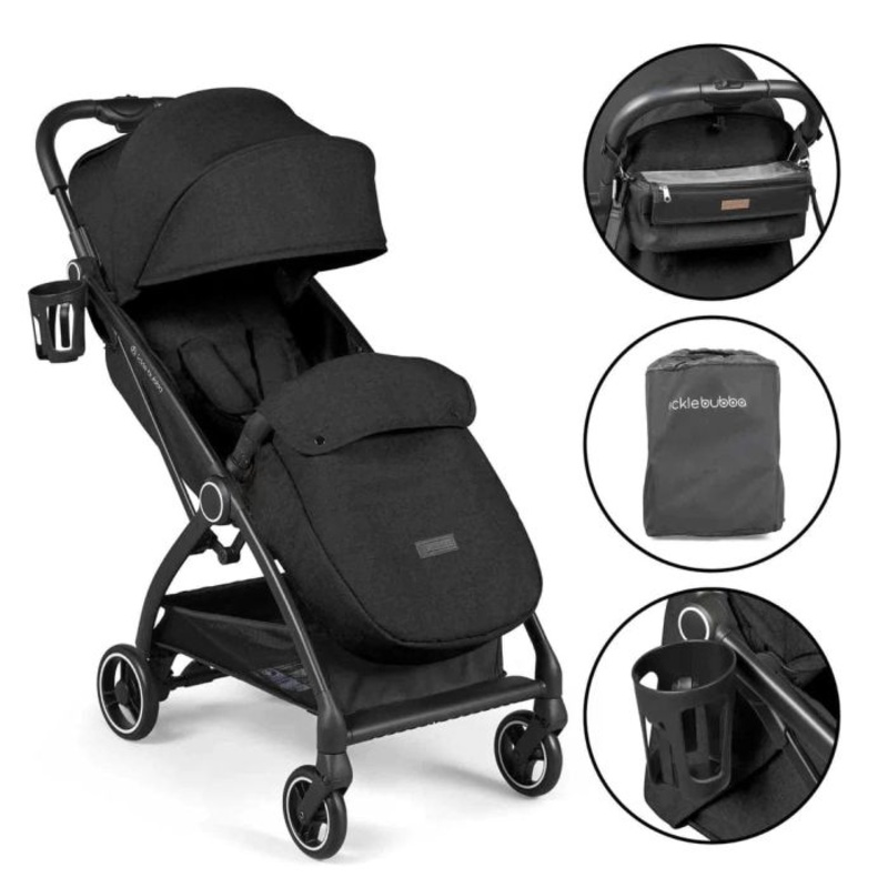 Ickle Bubba Aries Prime Autofold Stroller – Black