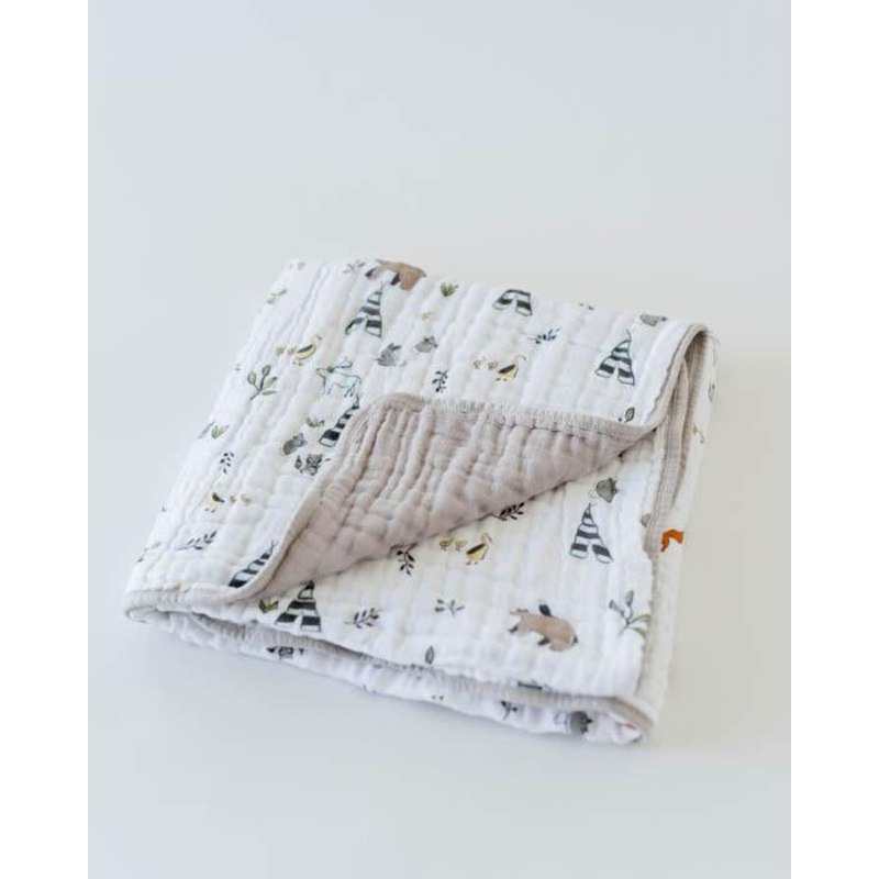 Little Unicorn Cotton Muslin Quilt – Forest Friends