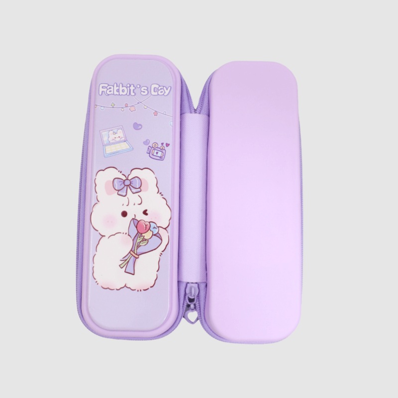 Rabbit’s Day Purple Pencil Case