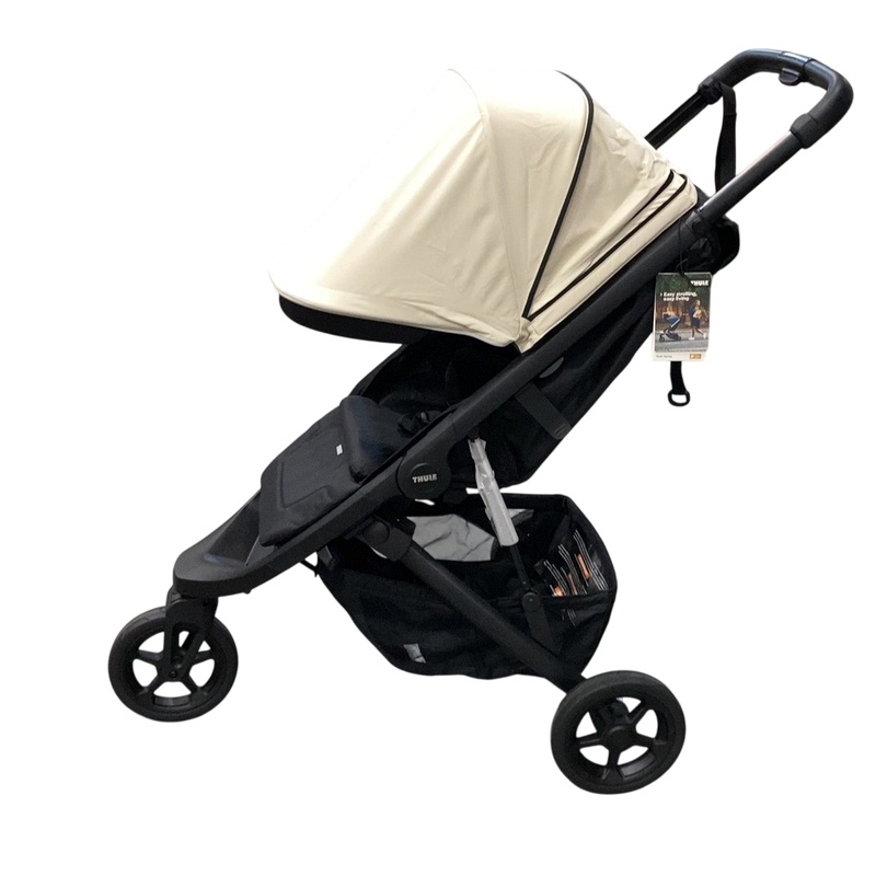 Thule Spring Stroller, 2024, Black, Soft Beige