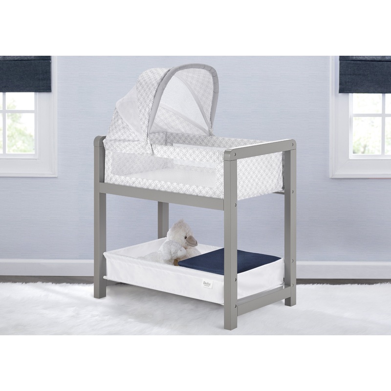 Classic Deluxe Wood Bedside Bassinet Sleeper