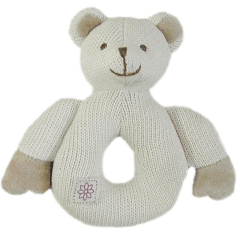 MiYim Organic Teether Knitted Bear in Beige