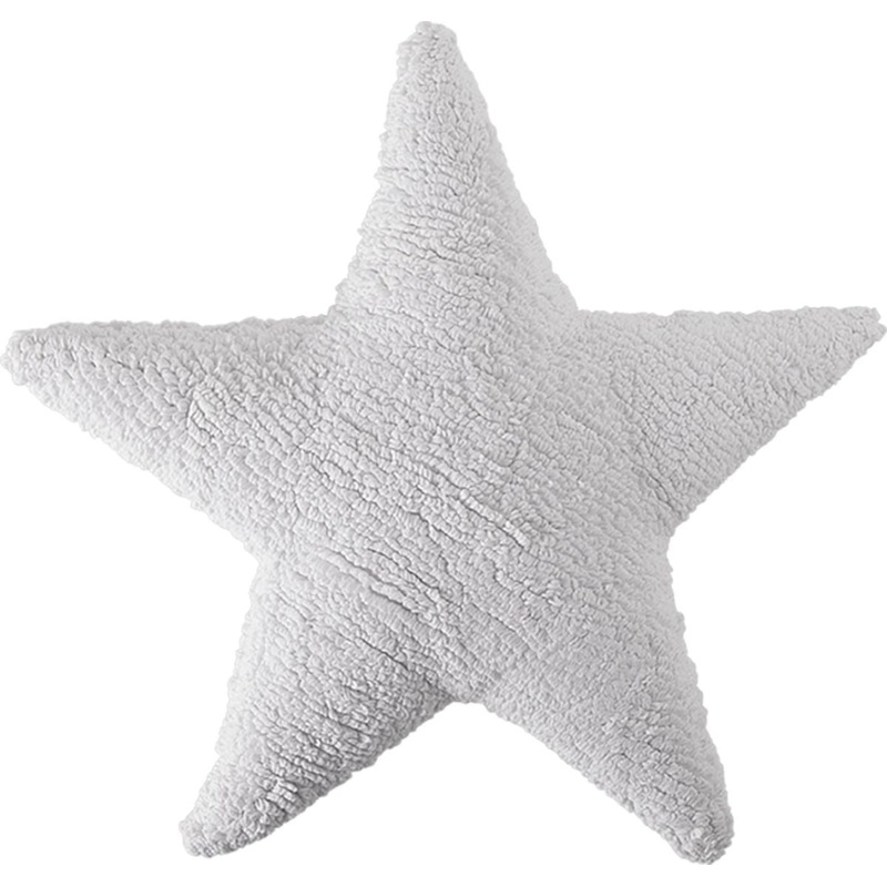 Lorena Canals Star Cushion – White (1’9″ x 1’9″)