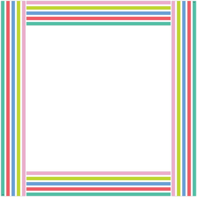 Rainbow Stripes (Rainbow Doodles) Border