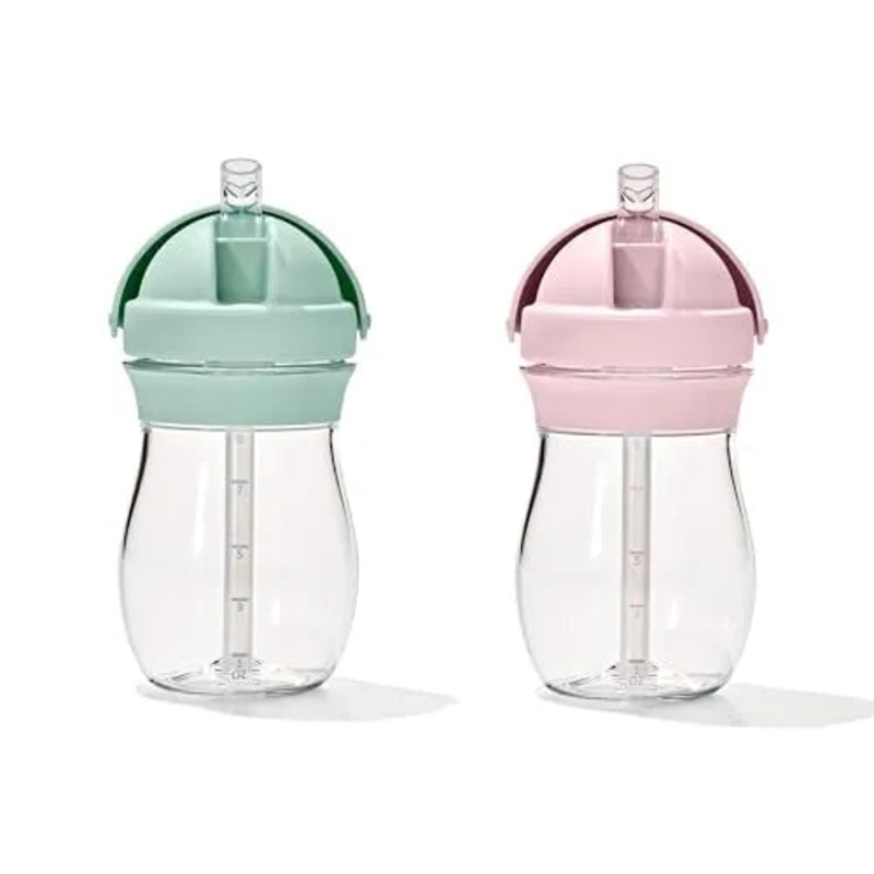 Tot Transitions Straw Cup 9 Oz. – Opal and Blossom – 2 Pack