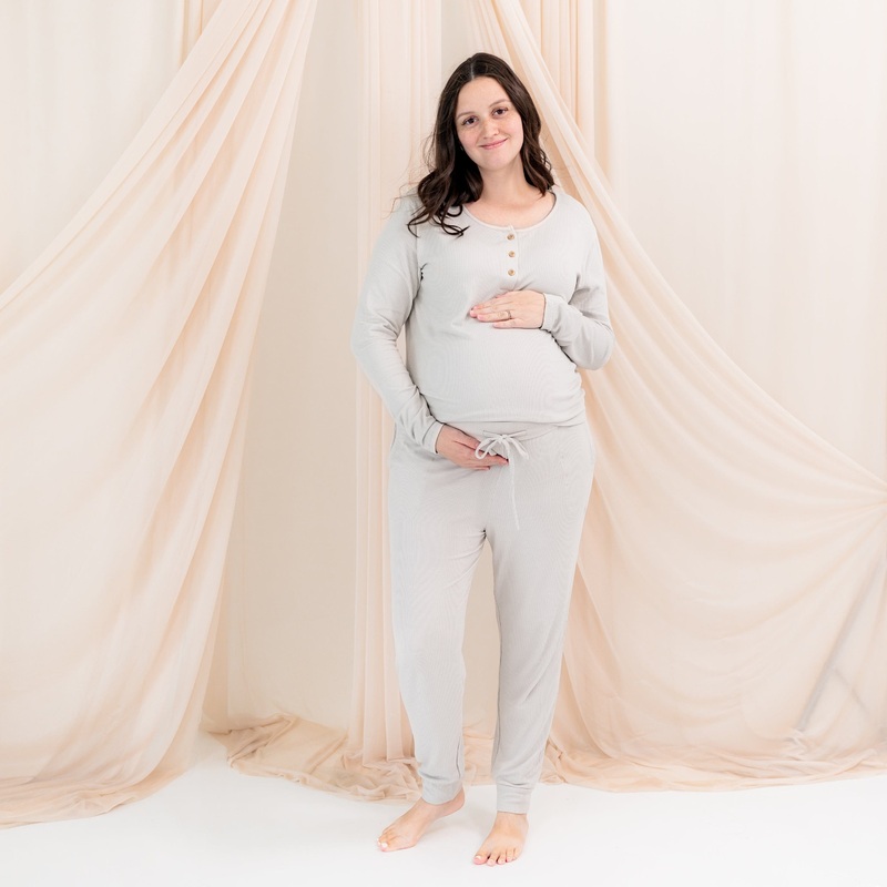 Women’s Ribbed Jogger Pant in Oat