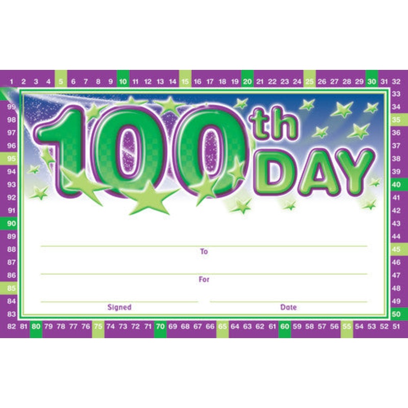 100th Day Anytime Awards, Pack of 36