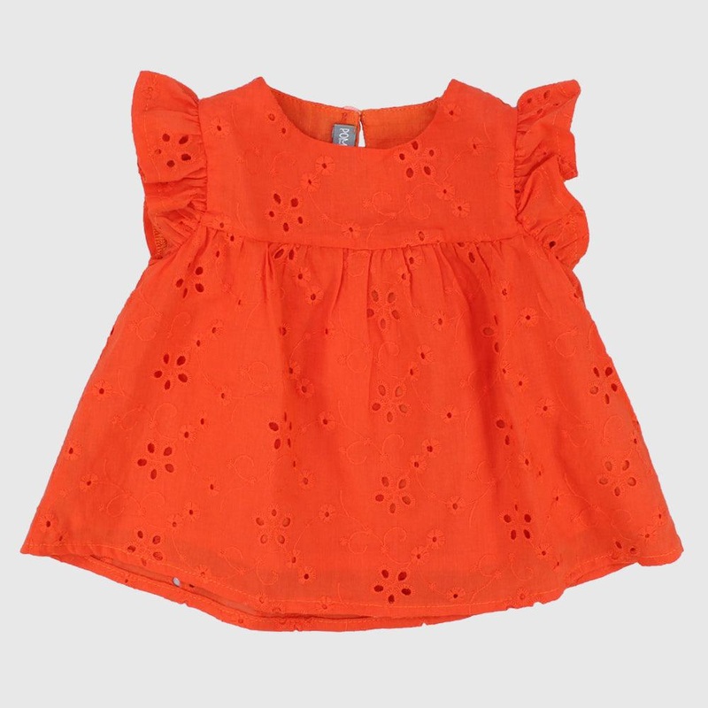 Ruffled Shoulders Sleeveless Blouse