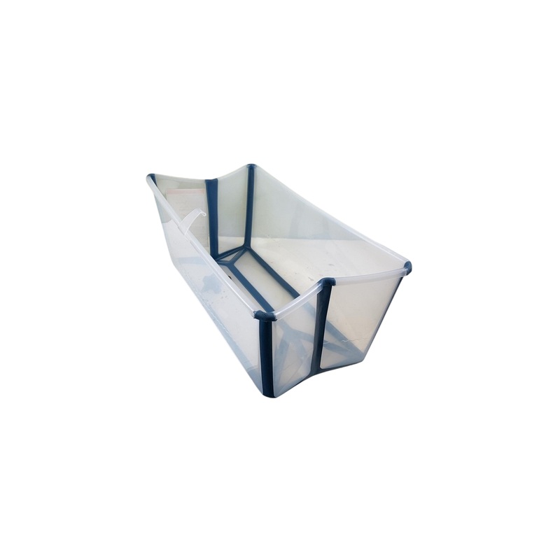 Stokke Flexi Bath Foldable Baby Bathtub, Regular, Transparent Blue