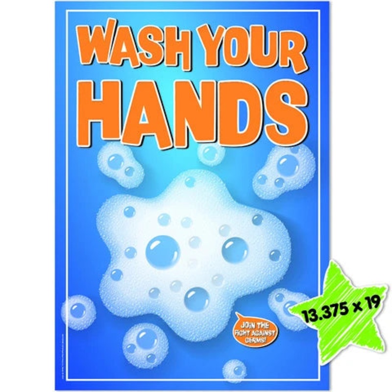 Wash Your Hands Poster 13″ x 19″