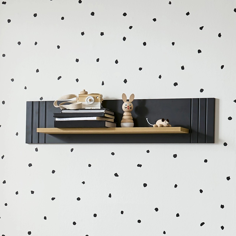 CuddleCo – Rafi Shelf – Oak & Black