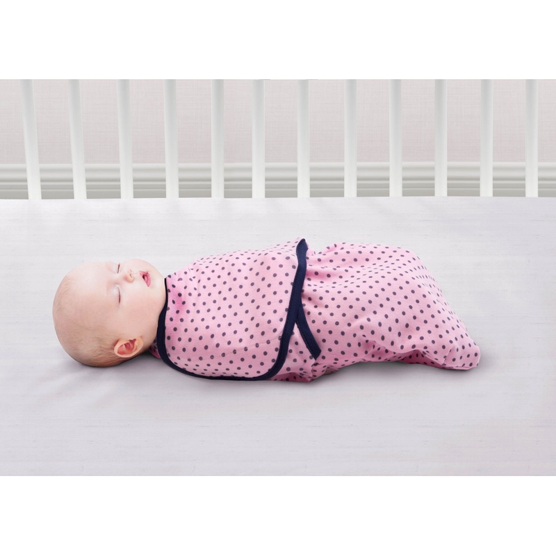Little Lambs Adjustable Swaddle Wrap – Size Extra Small, Fits Babies 0-3 Months/4-7 lbs.