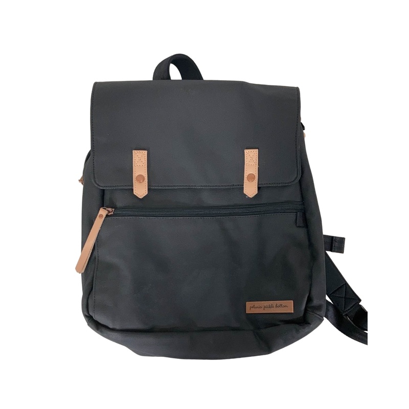 Petunia Pickle Bottom Meta Backpack, Black Matte Canvas