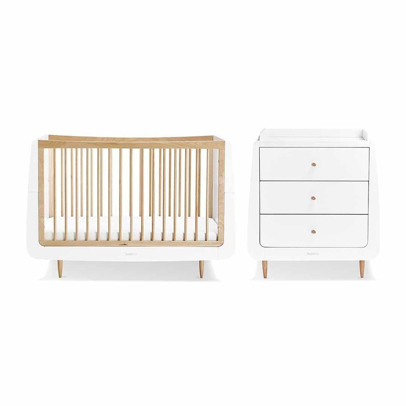SnuzKot Skandi 2 Piece Nursery Furniture Set – Natural
