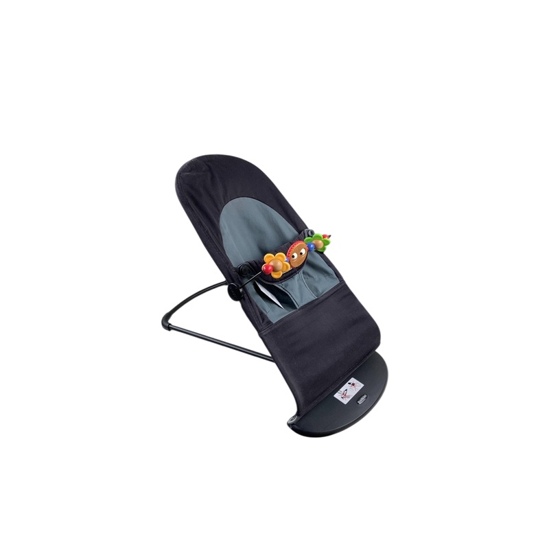 BabyBjorn Bouncer Balance, Black Frame, Black/Dark Gray