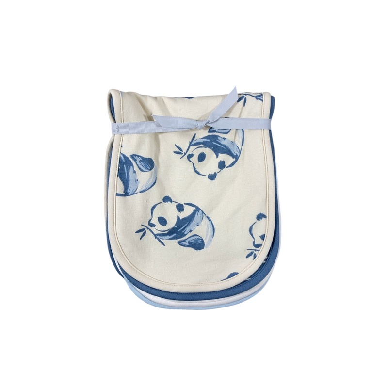 Carters Burp Cloth Set 4pk, Blue/Ivory Pandas