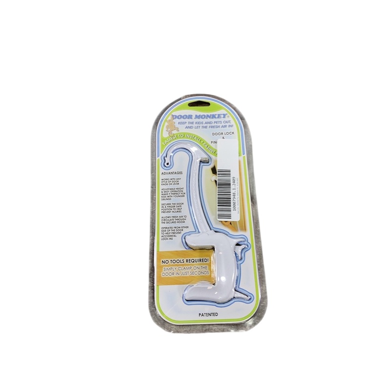 Door Monkey Child Proof Door Safety Lock, White