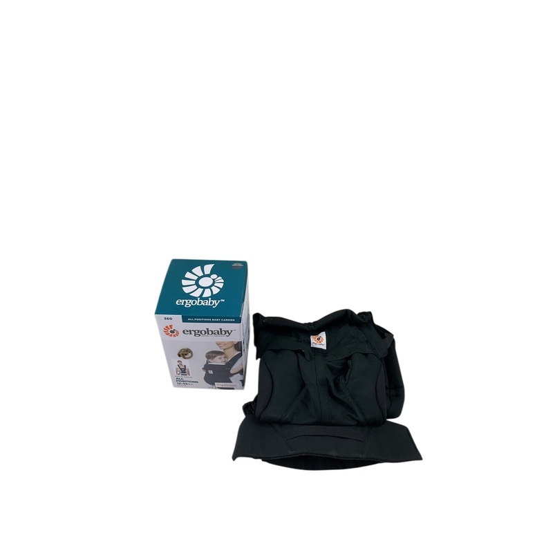 Ergobaby 360 All Positions Cotton Baby Carrier, Pure Black