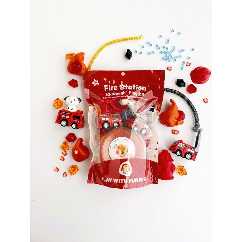 Fire Station (Cherry Mango) Sensory Play Dough Kit