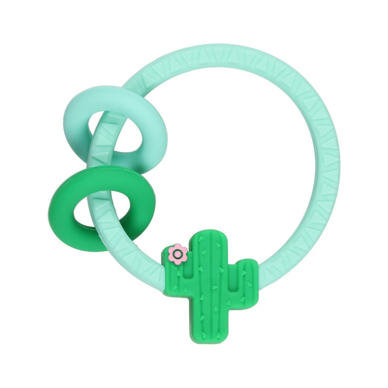 Silicone Teether Ring Cactus