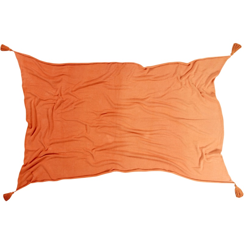 Lorena Canals Ombr Blanket – Terracota (4′ x 6′)