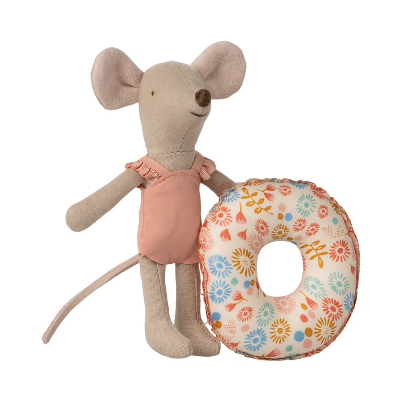 Maileg Beach Mouse With Float – Little Sister Mouse Flower