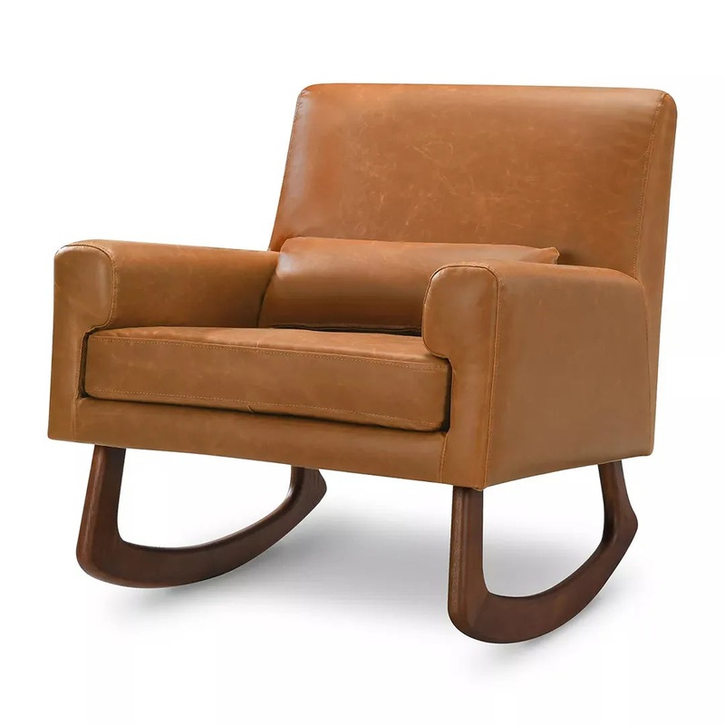 Sleepytime Rocker – Tan/Walnut (See Description)