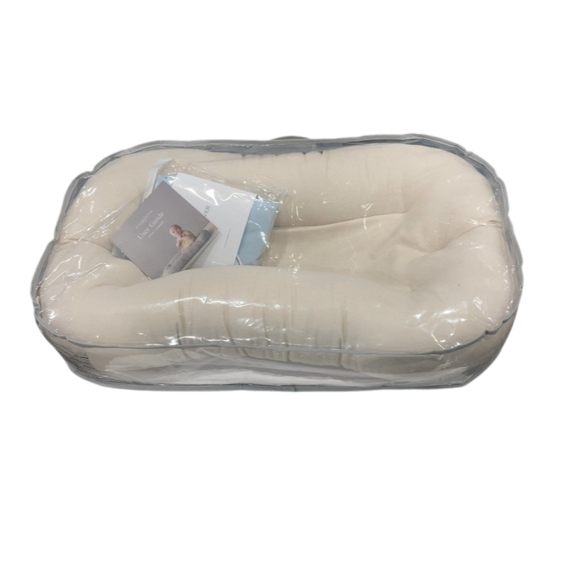 Snuggle Me Organic Sensory Infant Lounger with Cover, Bluebell, Natural