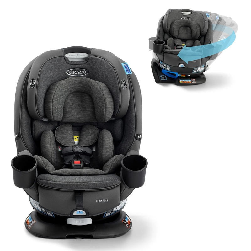 Turn2Me 3-in-1 Rotating Convertible Car Seat – Manchester (See description)