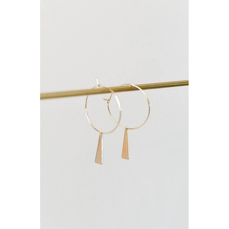 Bella Rey The Rachael Gold Plated Hoop Earrings