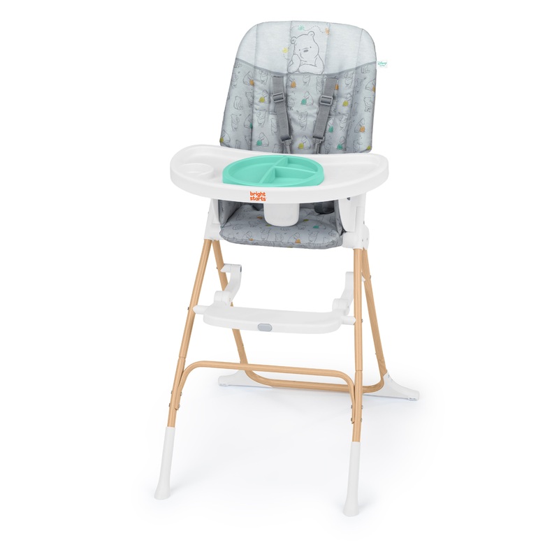 Bright Starts Disney Baby Winnie the Pooh Classic Pals Compact Folding High Chair – Grey