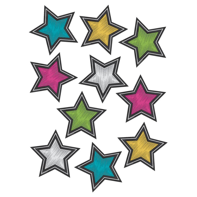 Chalkboard Brights Stars Accents