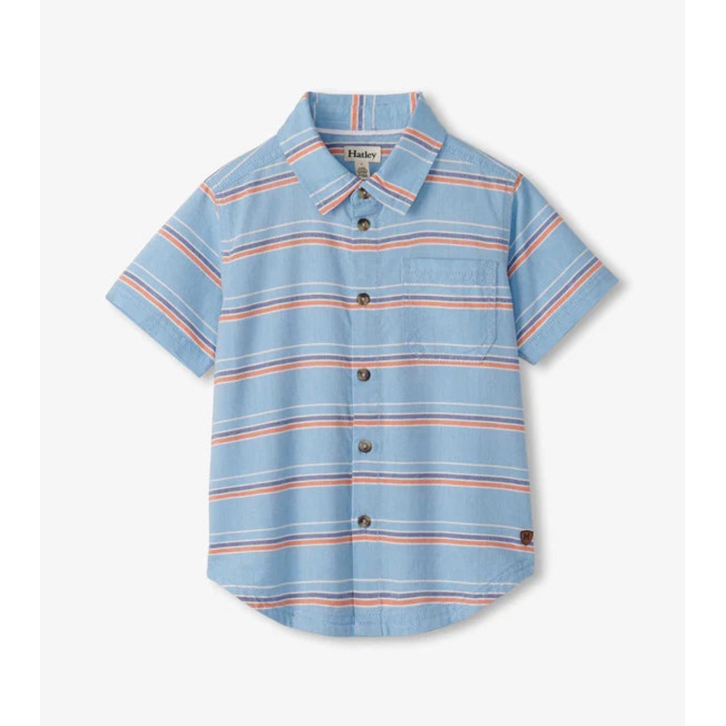 Hatley Striped Blue Button Down Shirt