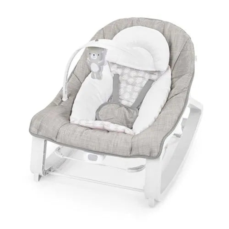 Ingenuity Keep Cozy 3-in-1 Grow with Me Baby Bouncer Rocker & Toddler Seat – Gray
