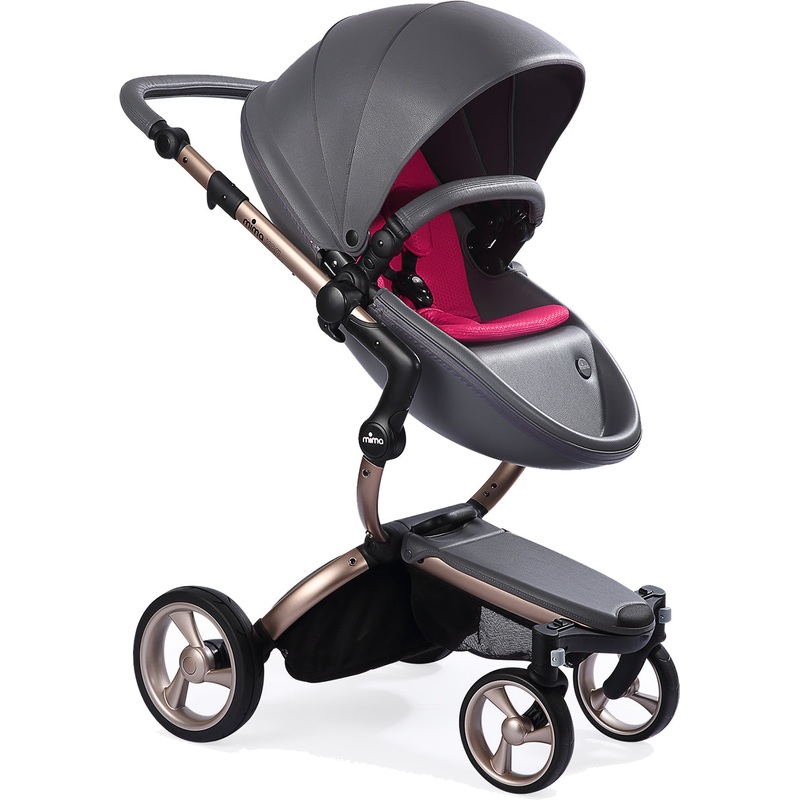 Mima 2019 Xari Complete Stroller, Rose Gold – Cool Grey / Magenta
