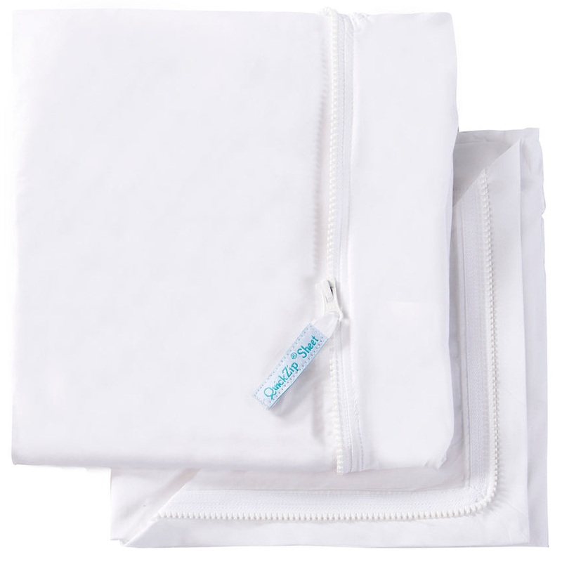 QuickZip Crib Starter Set – White