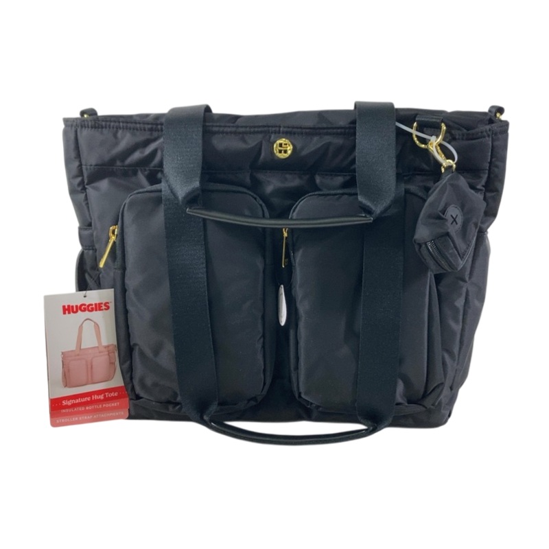 Huggies Evening Carry All Tote Diaper Bag, Black