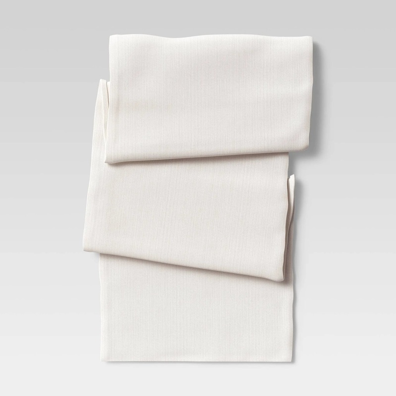90″ x 20″ Cotton Solid Table Runner White