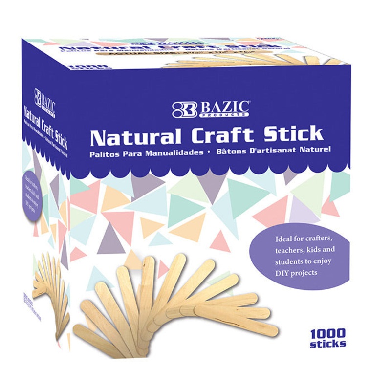 BAZIC Natural Craft Stick (1000/Box)