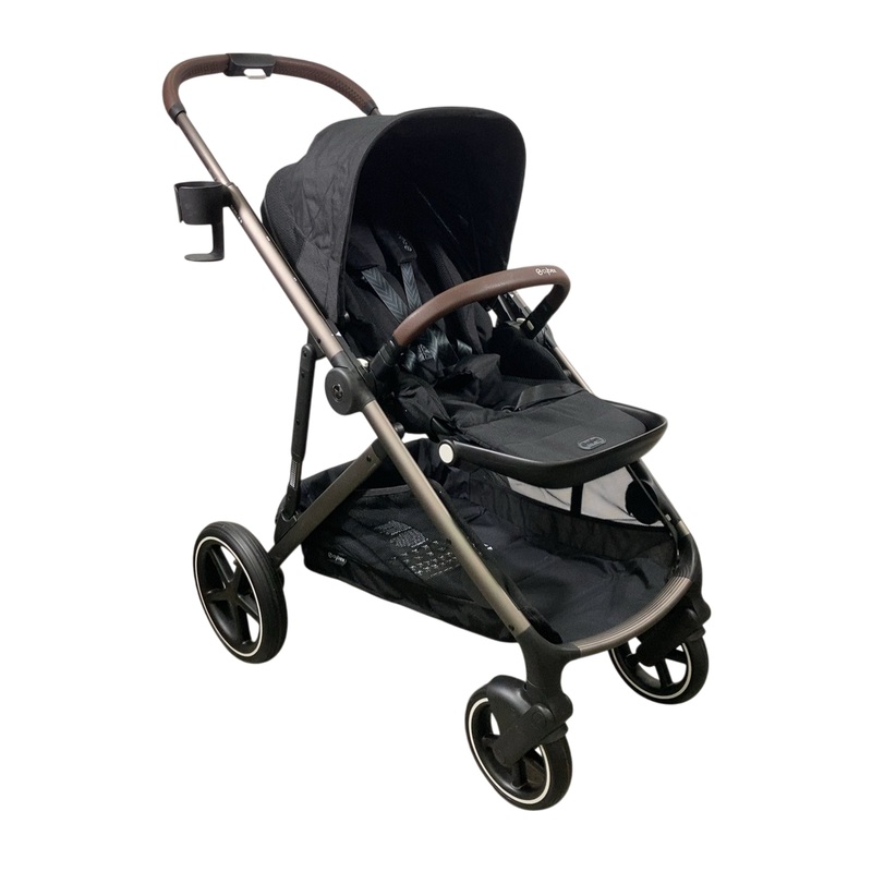 Cybex Gazelle S Modular Stroller, 2024, Moon Black, Taupe Frame