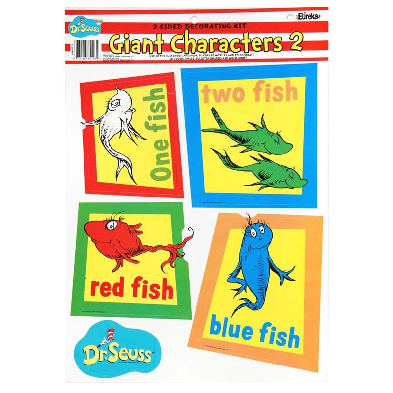 Dr. Seuss Fish, Fox and Sam 2-Sided Deco Kit (D)