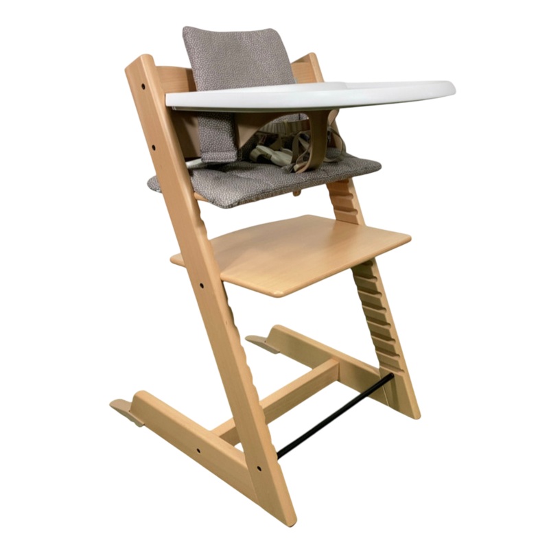 Stokke Tripp Trapp Complete High Chair, Dots Grey, Natural