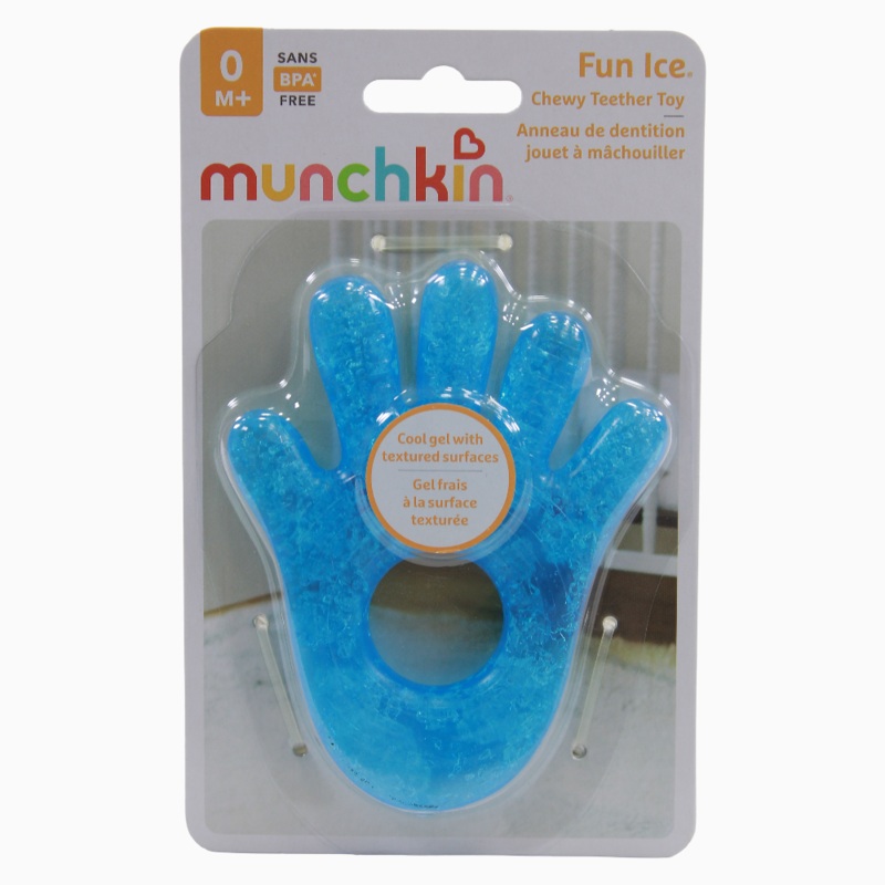Munchkin Fun Ice Hand Chewy Teether – Blue – 0 months +