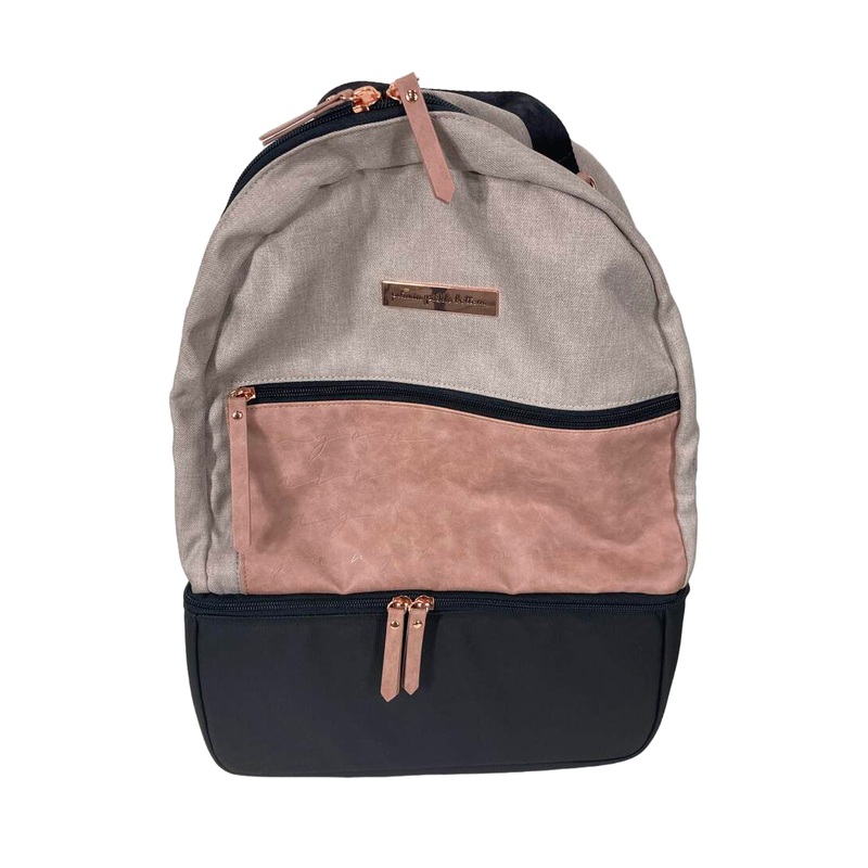 Petunia Pickle Bottom Axis Insulated Backpack, Dusty Rose/Sand