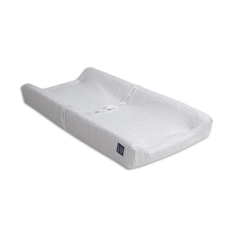 Contoured Changing Pad – Gray Stripes