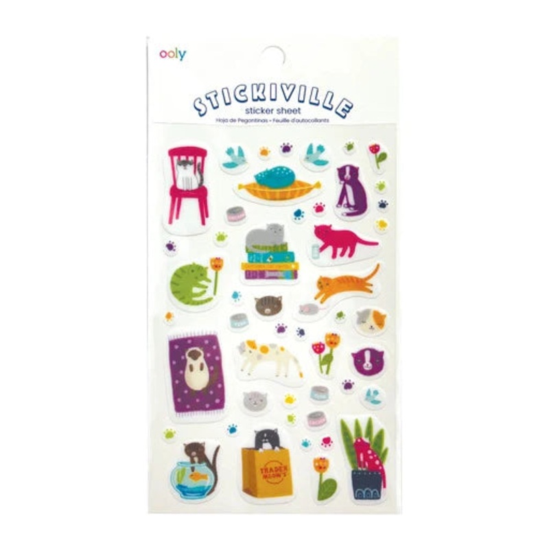 Ooly Stickiville Stickers – Quirky Cats