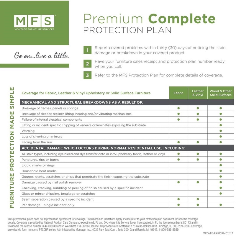 5 Year Furniture Protection Plan