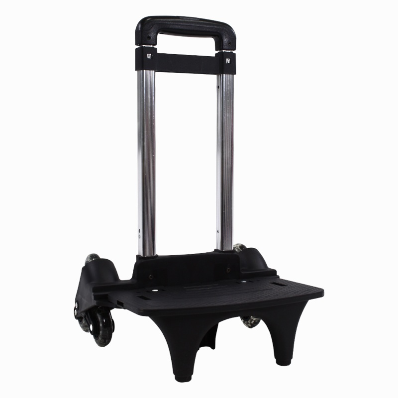 Foldable School Trolley Cart  Fits 18.520 Inch Bags Black Trio