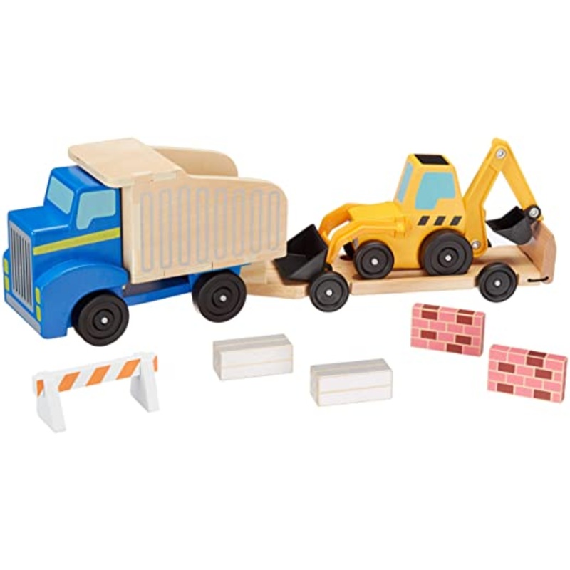 Melissa & Doug Toy Dump Truck & Loader